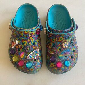 Lisa Frank Crocs limited edition kids size 1